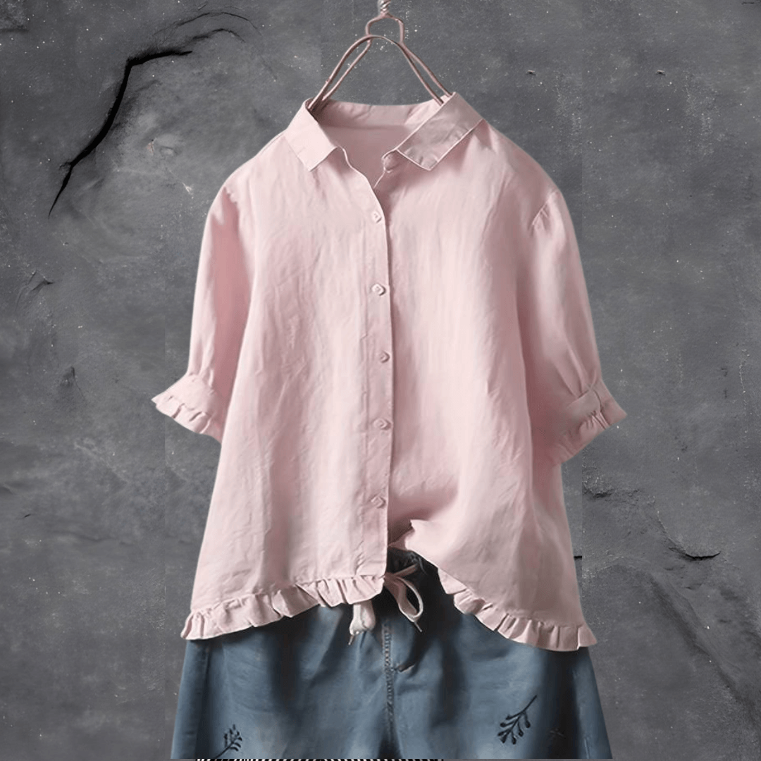 Women's Blouse, Lightweight, Elegant, Casual Outfit, Comfortable to Wear pink