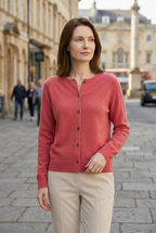 Amore | Women's V-Neck Button-Front Cardigan - Soft Knit Sweater