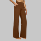Women's Comfortable Stretch Pants For Everyday Life With Flexibility Brown