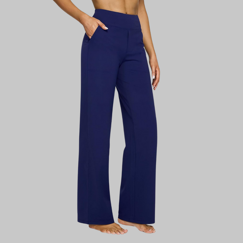 Women's Comfortable Stretch Pants For Everyday Life With Flexibility Blue