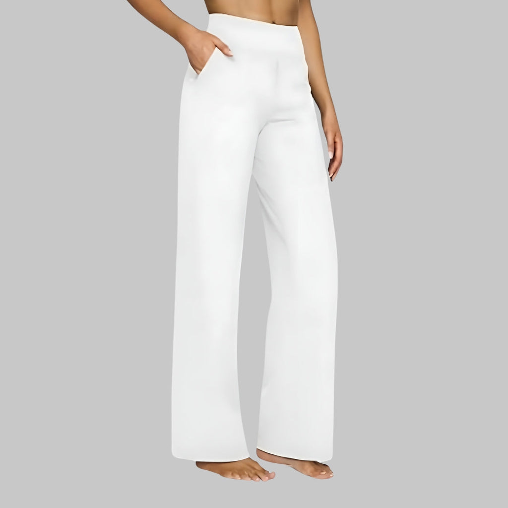 Women's Comfortable Stretch Pants For Everyday Life With Flexibility White