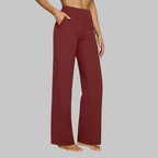 Women's Comfortable Stretch Pants For Everyday Life With Flexibility Red