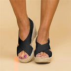 Luma | Women’s Comfortable Summer Sandals – Supportive Walking Design & Anatomical Comfort Sole Black