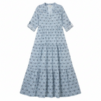 Rogue | Women’s Maxi Boho Print Dress – Chic Artisan Pattern & Refined Slimming Silhouette