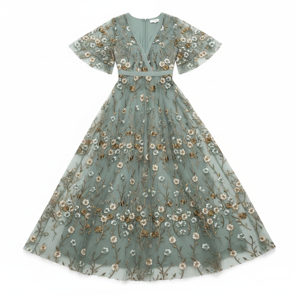 Damaris | Women's Dress - V-Neck & Slimming Waist