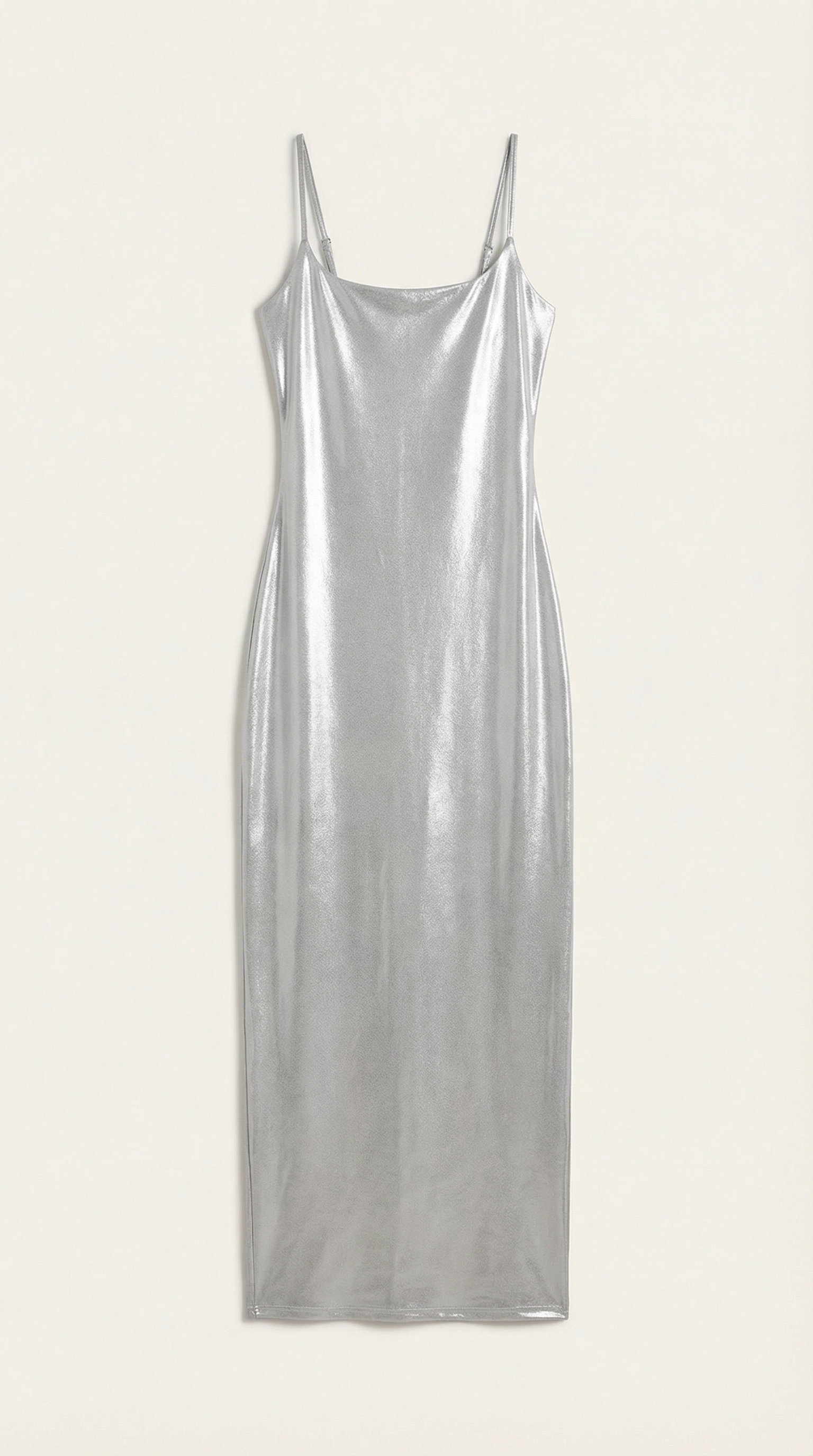 Women's Metallic Bodycon Maxi Dress for Formal Events