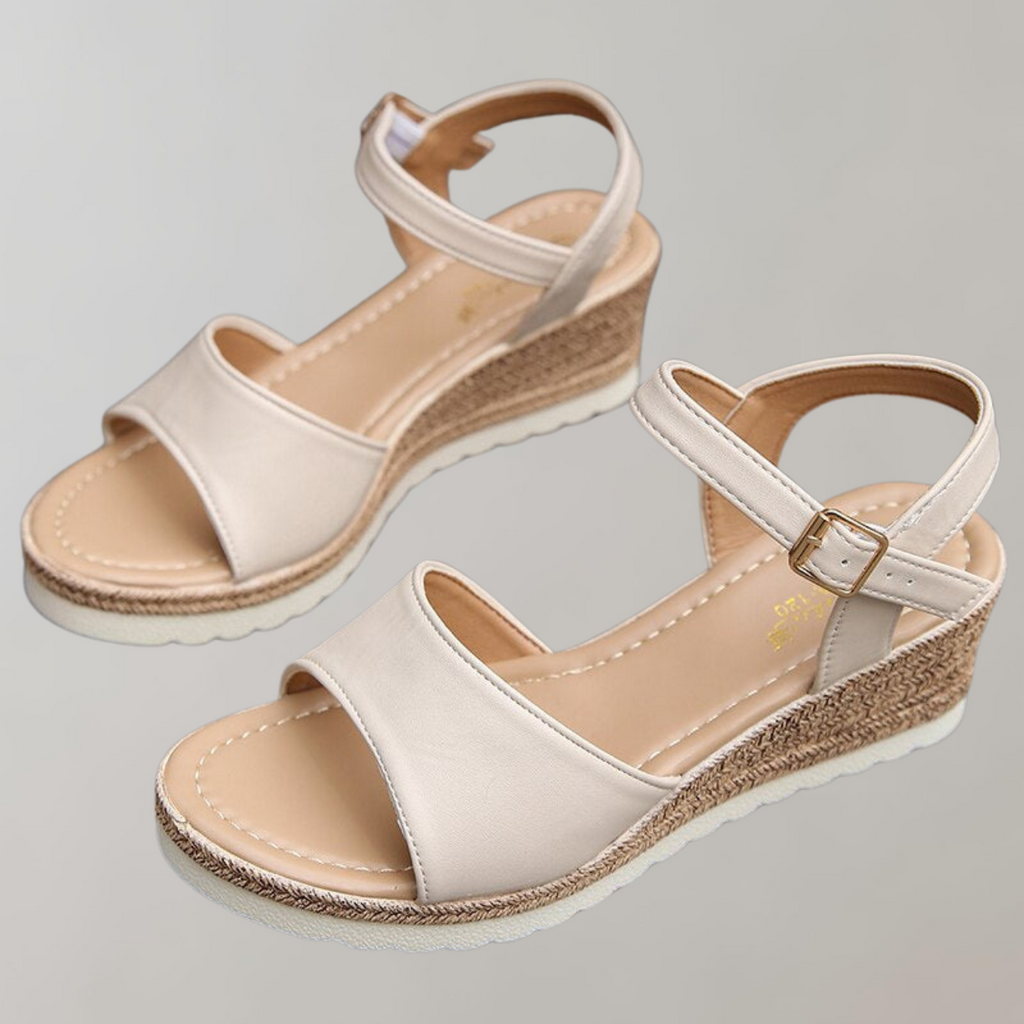 Bersh | Women's Wedge Sandals - Adjustable Straps Breathable – Chic Artisan Craft & Refined Slimming Silhouette