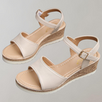 Bersh | Women's Wedge Sandals - Adjustable Straps Breathable – Chic Artisan Craft & Refined Slimming Silhouette