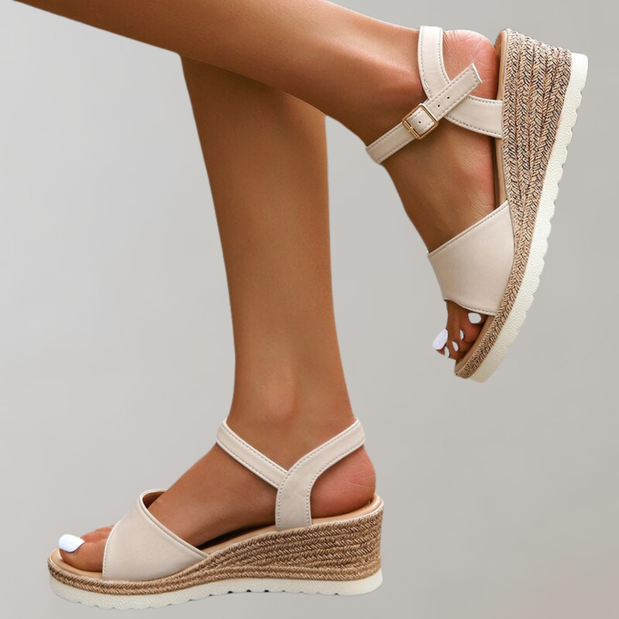 Bersh | Women's Wedge Sandals - Adjustable Straps Breathable – Chic Artisan Craft & Refined Slimming Silhouette