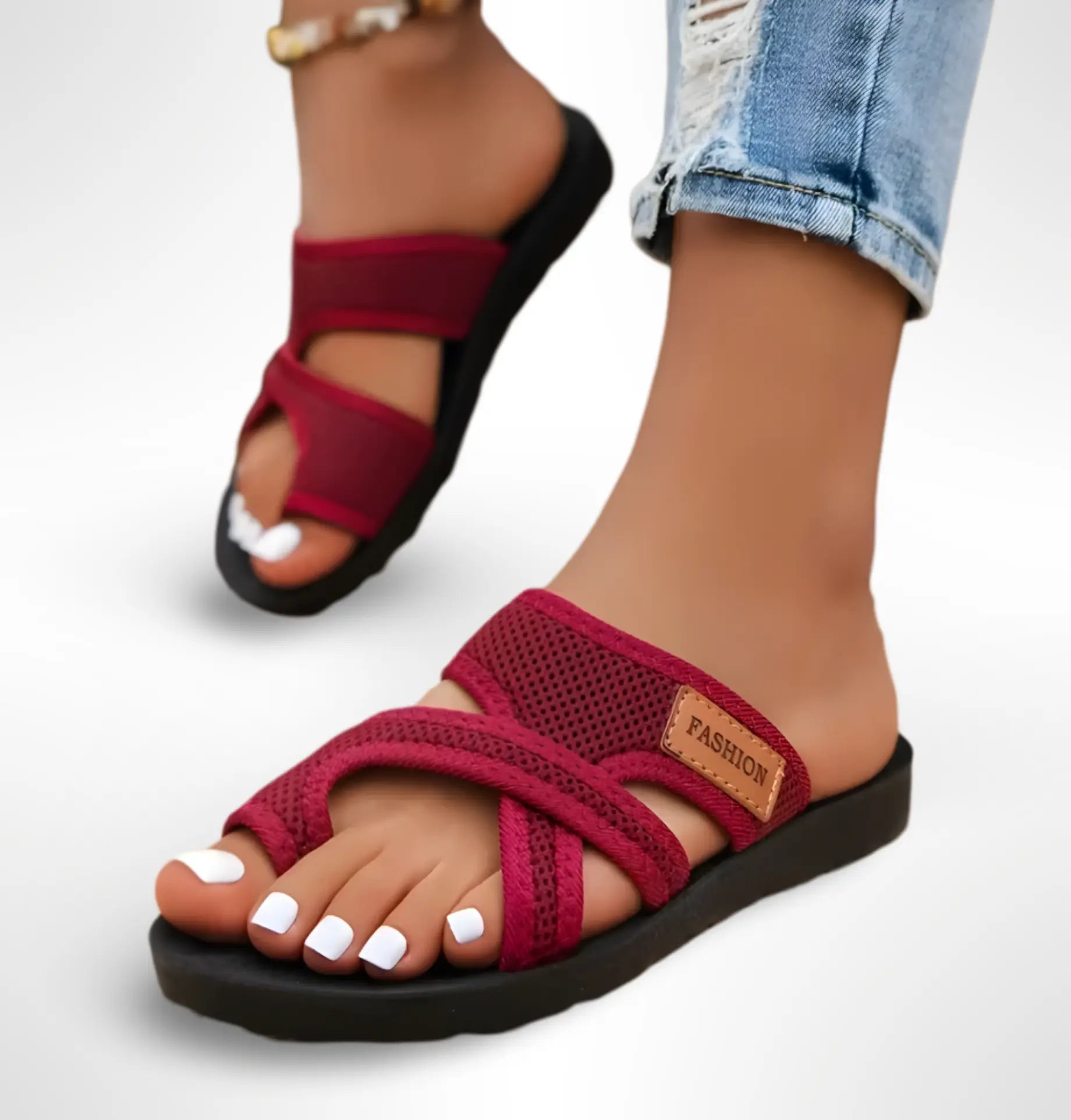Bersh | Women's Sandals Hallux Valgus Comfort for Sensitive Feet Red