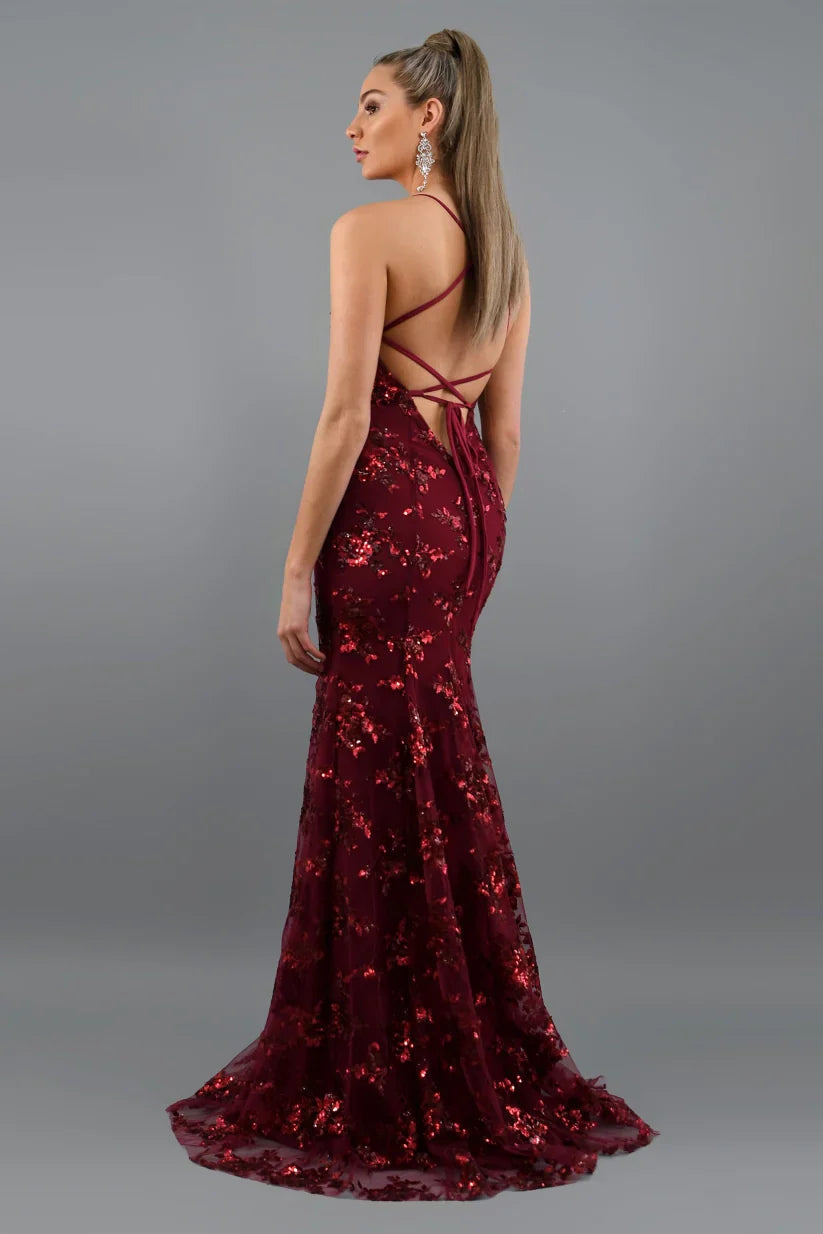 Luna | Women's Sequin Maxi Dress – Elegant, Fitted & Floor-Length Gown for Formal Events