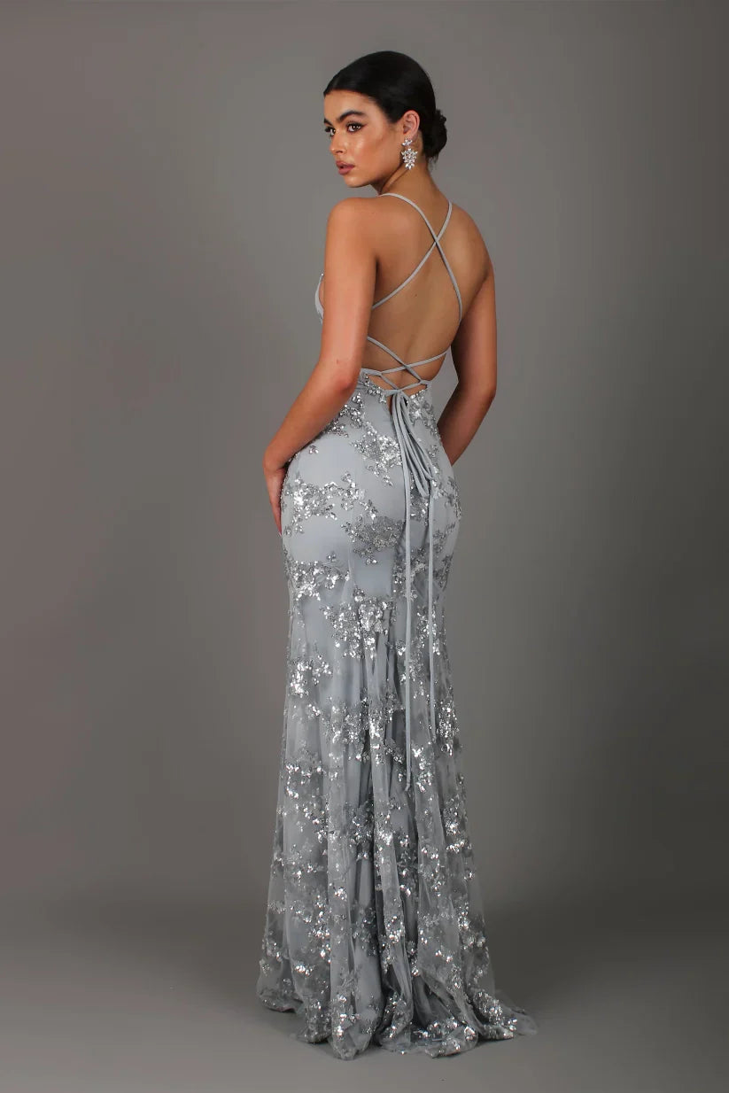 Luna | Women's Sequin Maxi Dress – Elegant, Fitted & Floor-Length Gown for Formal Events