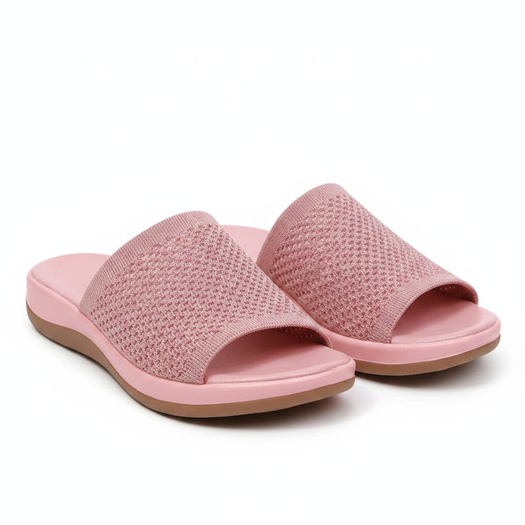 Velo | Women’s Breathable Summer Sliders – Chic Artisan Ease & Refined Slimming Silhouette