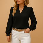 Adele | Women’s Long Sleeve V-Neck Top