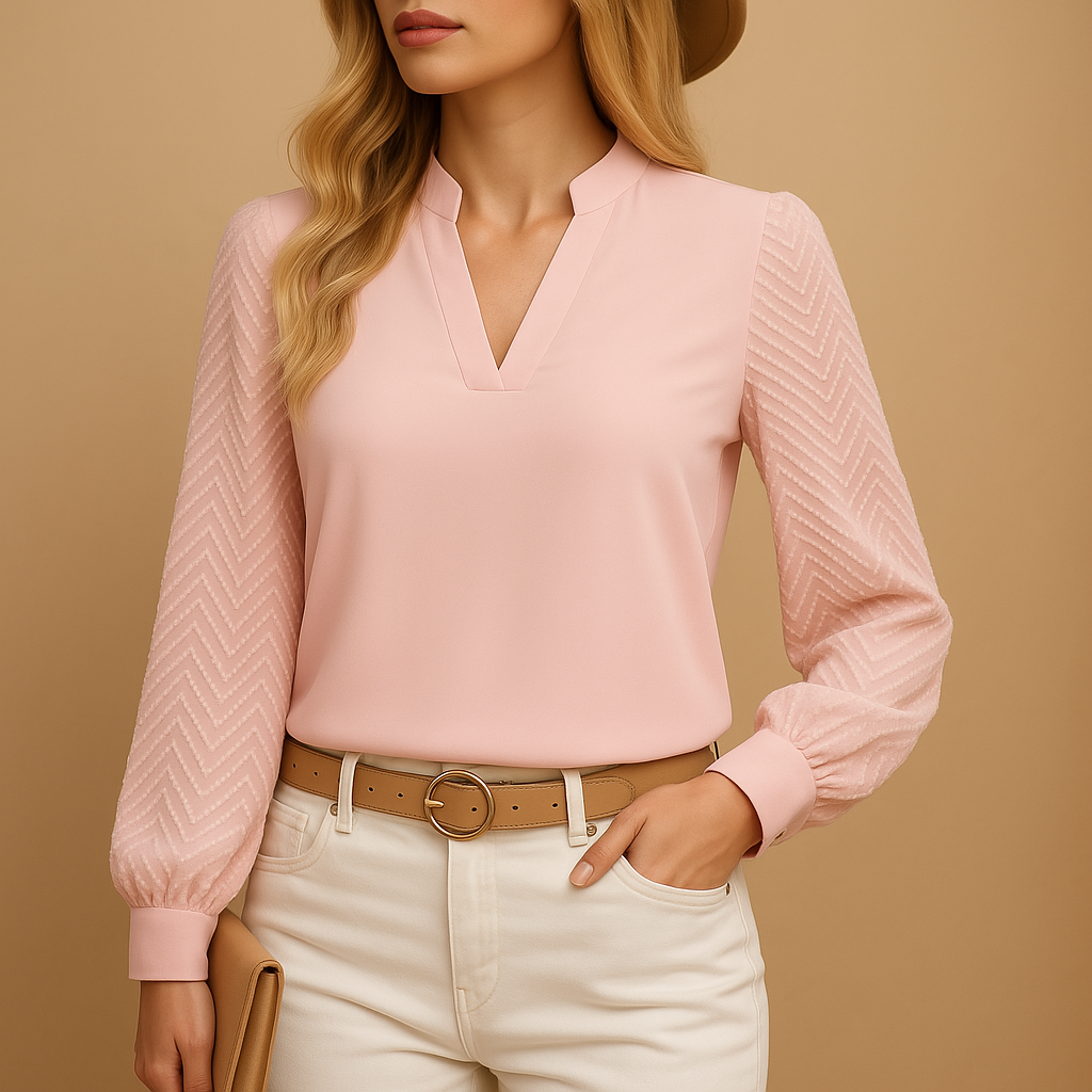 Adele | Women’s Long Sleeve V-Neck Top
