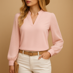 Adele | Women’s Long Sleeve V-Neck Top