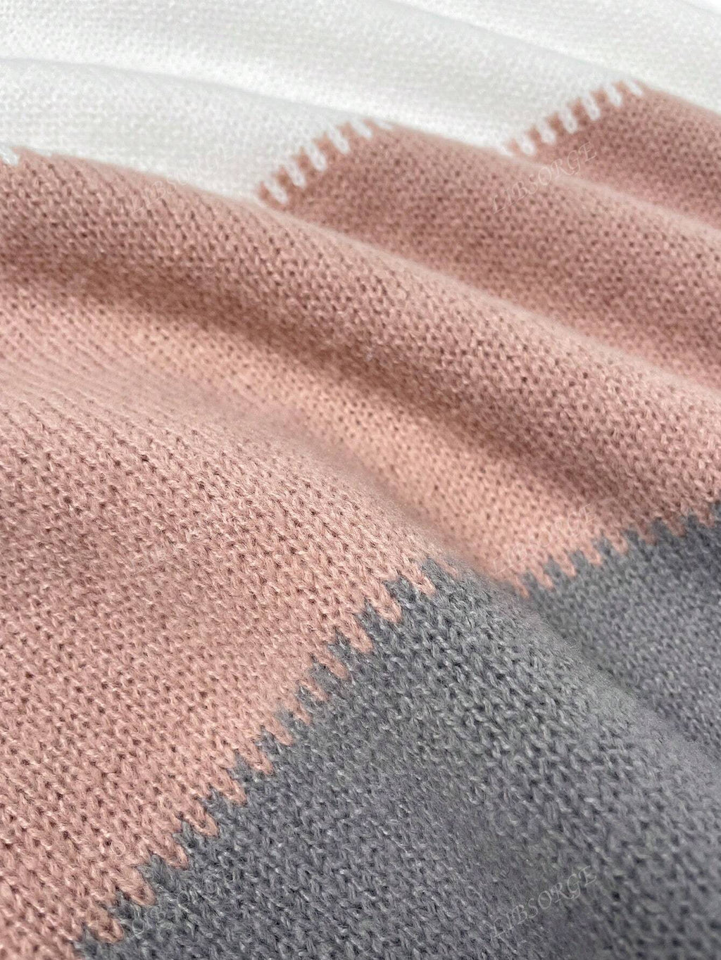 Chāme | Women's Color Block Sweater - Casual Multi-Panel Knit Pullover & Striped Jumper
