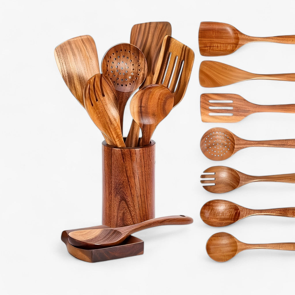 Wooden kitchen set | Sustainable and elegant