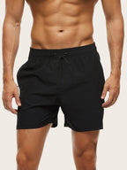 Calico | Men’s Swim Shorts with Quick-Drying and Flexible Wearing Comfort Black