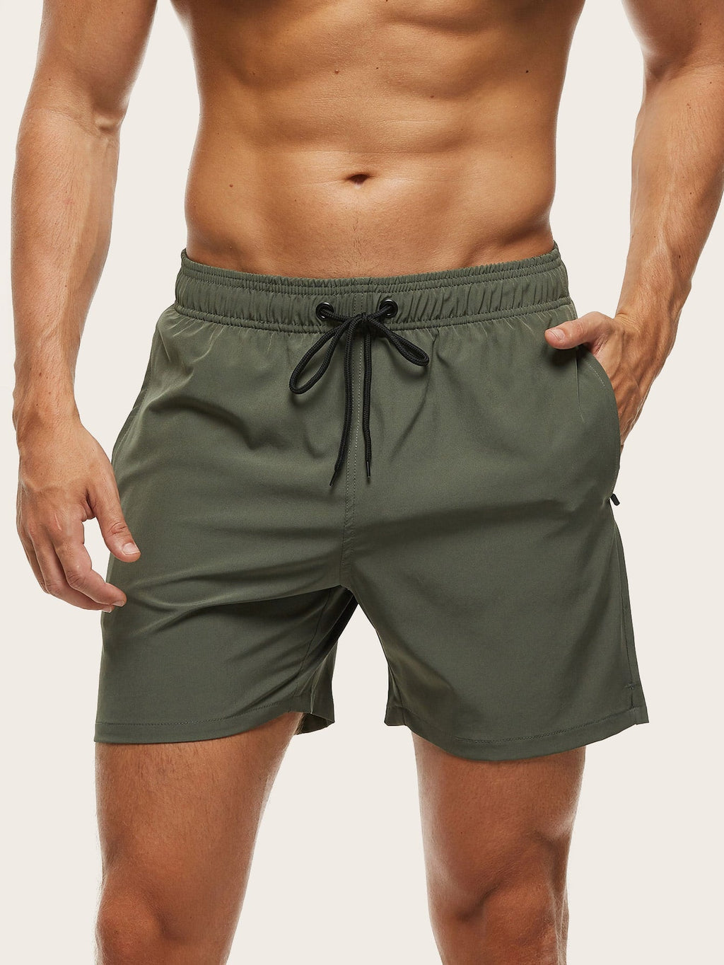 Calico | Men’s Swim Shorts with Quick-Drying and Flexible Wearing Comfort Green
