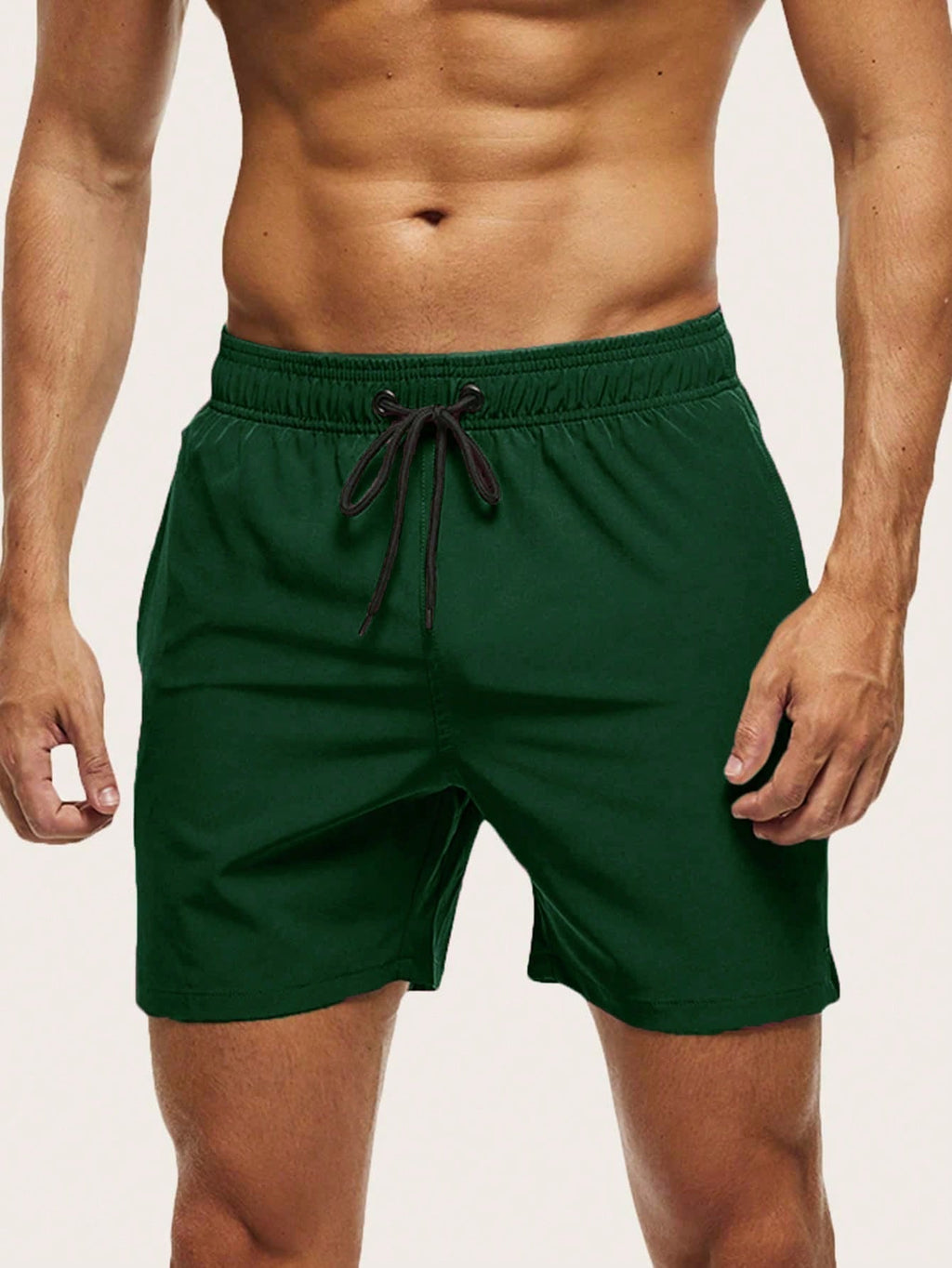 Calico | Men’s Swim Shorts with Quick-Drying and Flexible Wearing Comfort Dark Green