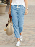 Maderain | Women’s Tulip Hem Lantern Trousers