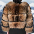 Dôre | Reversible Faux-Fur Effect Coat for Women | Ideal for Winter