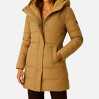 Kenitan | Elegant Puffer Jacket for Women – Refined Design for Autumn/Winter Brown