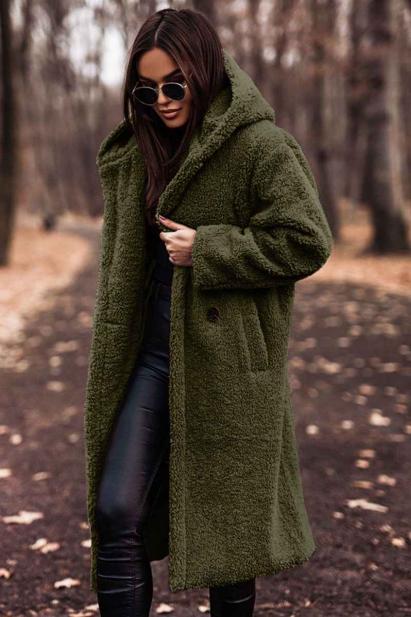 Amore | Elegant Warm and Cozy Wool Coat Green