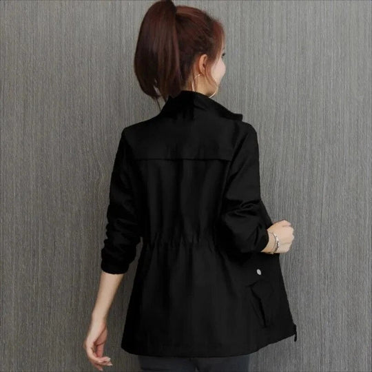 Catherine | Women’s Lightweight Waterproof Trench Coat Black