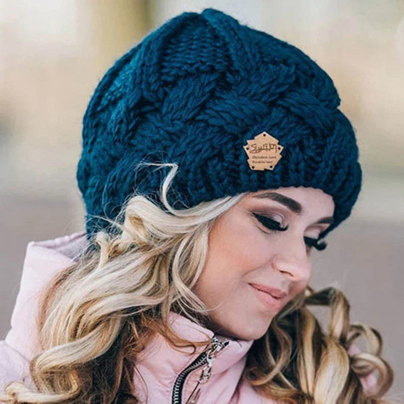 Parsha | Unisex Knitted Beanie Hat - Soft Warm Winter Beanie Blue