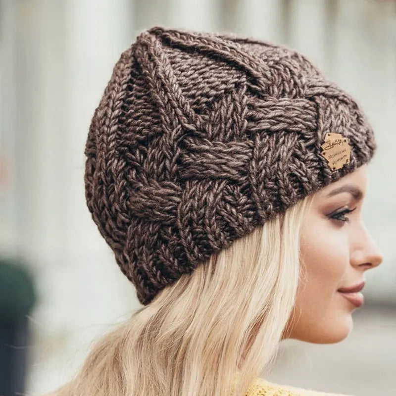 Parsha | Unisex Knitted Beanie Hat - Soft Warm Winter Beanie Coffee