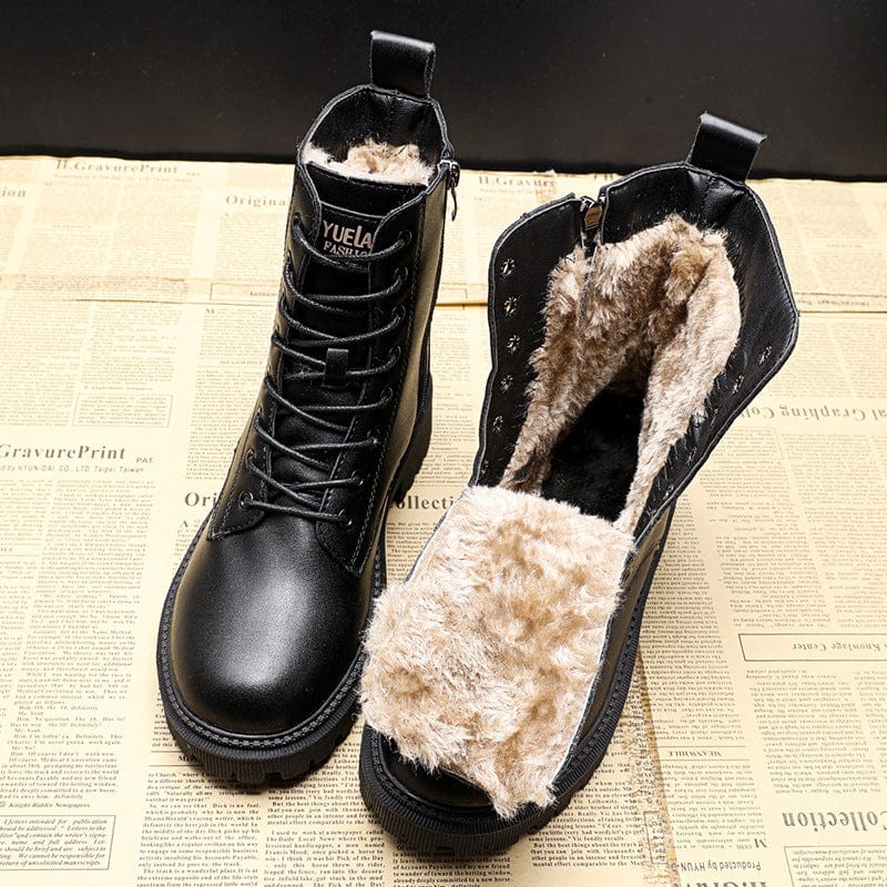 Bersh | Winter boots for Women | Toe Ankle Rounded Height Black