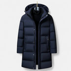 Kenitan | Winter Parka for Men – Insulated Elegance with Hood Navy Blue