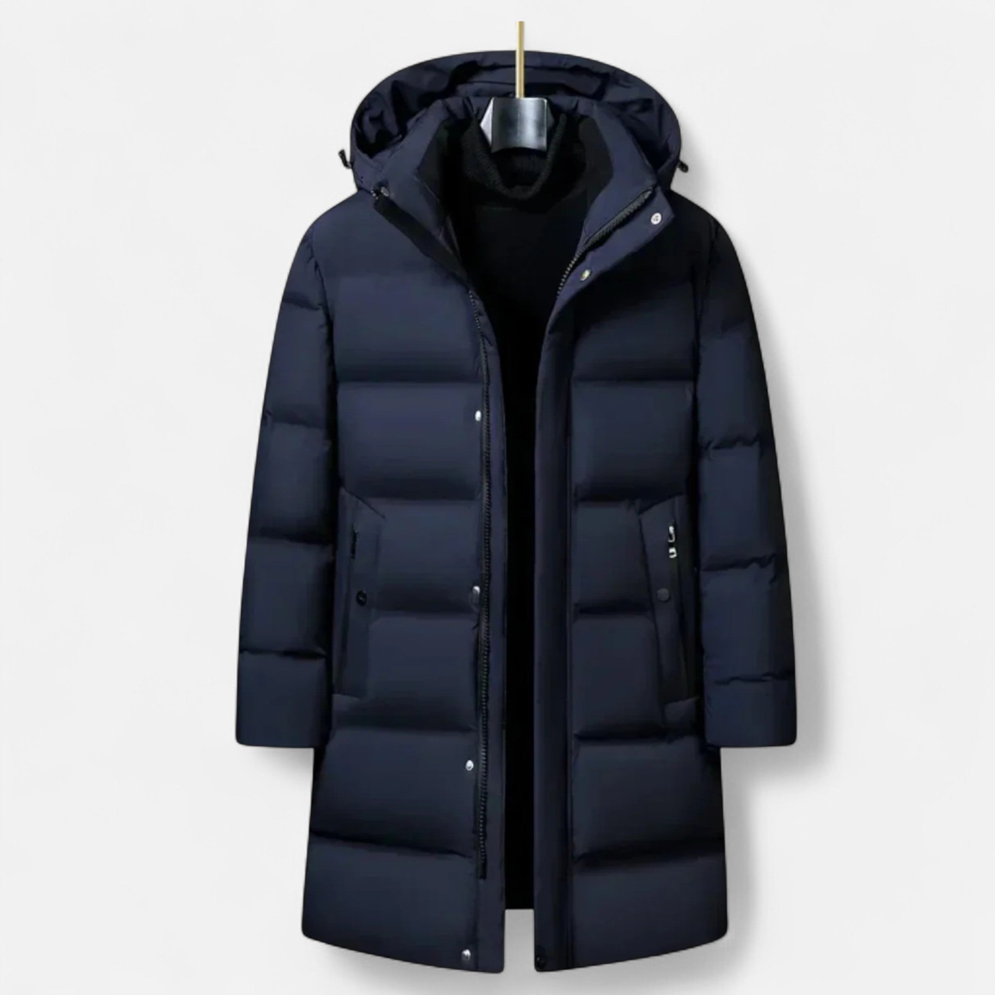 Kenitan | Winter Parka for Men – Insulated Elegance with Hood Navy Blue