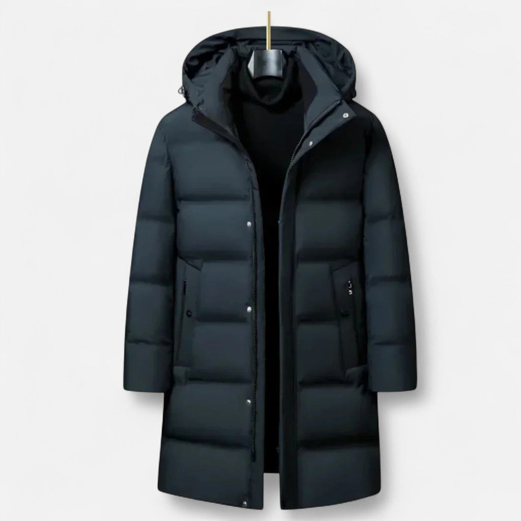Kenitan | Winter Parka for Men – Insulated Elegance with Hood Dark Green