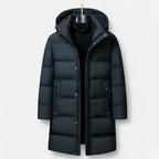 Kenitan | Winter Parka for Men – Insulated Elegance with Hood Dark Green