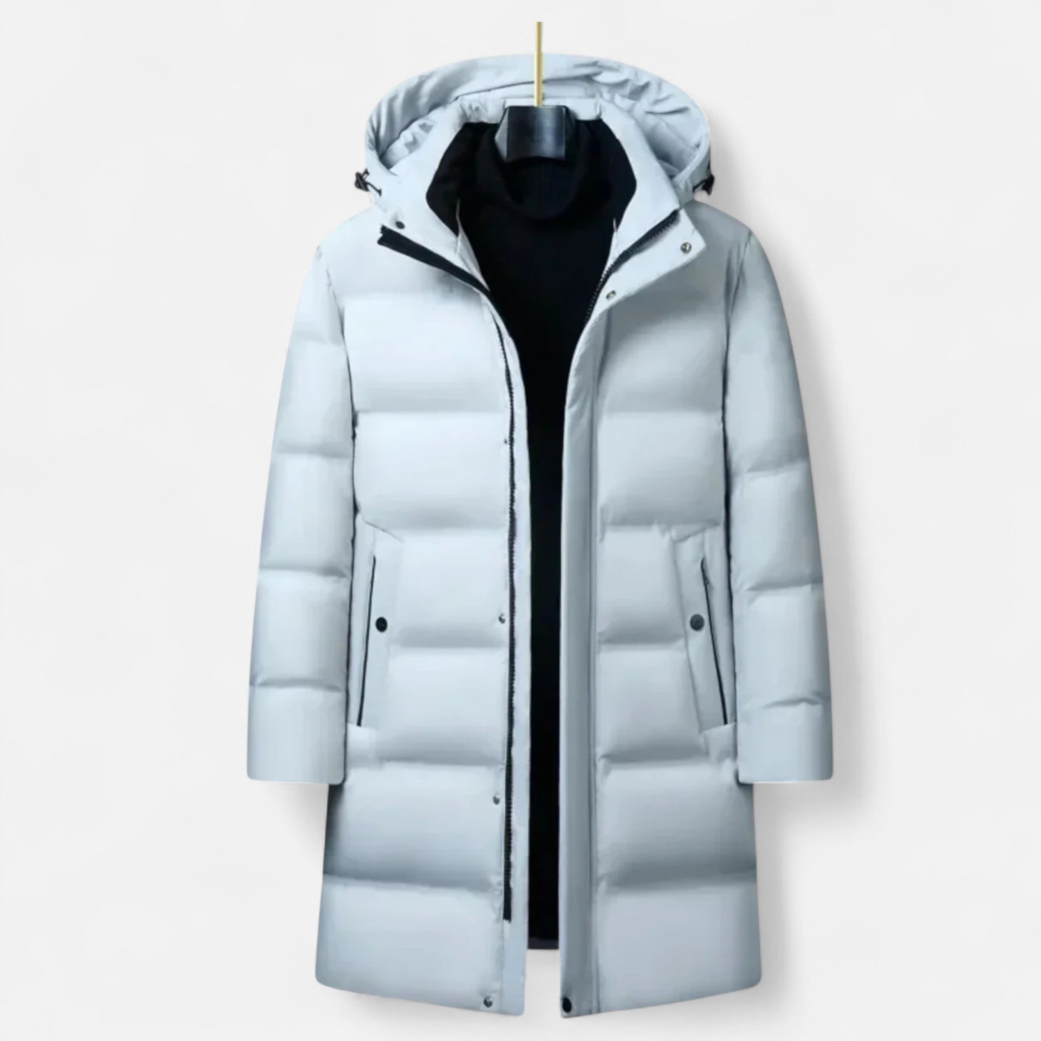 Kenitan | Winter Parka for Men – Insulated Elegance with Hood White