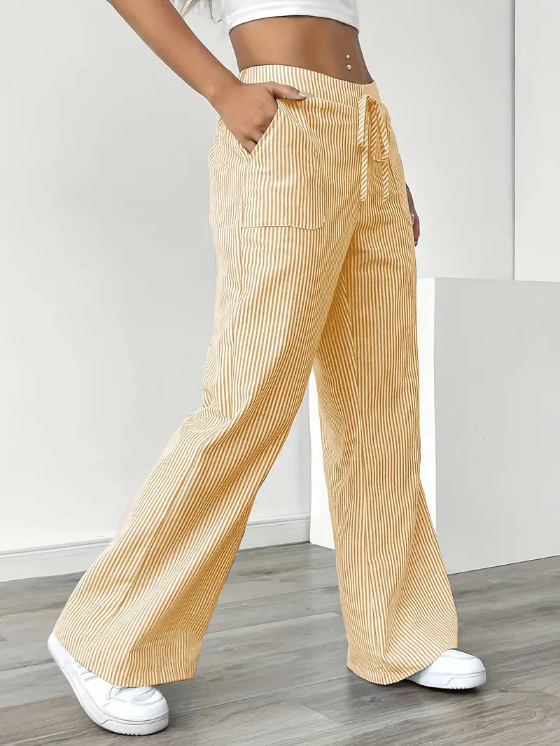 Bersh | Women’s Boho Beach Flare Trousers