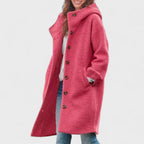 Amore | Women's Coat | Button Fastening Long Sleeve Pink