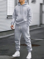 Hoodie Jogger Two Piece Set - Dark Grey