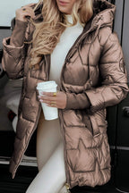 Zahara | Puffer Jacket with Hood Brown