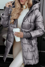 Zahara | Puffer Jacket with Hood Grey