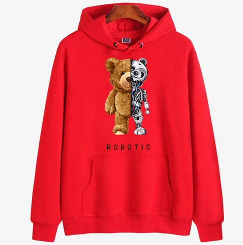 Nisyros | Teddy Hoodie | A Wonderfully Warm & Stylish Hoodie Red