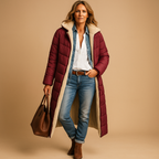 Zahara | Long Winter Coat with Modern Cut for Women | Ideal for Cold Days