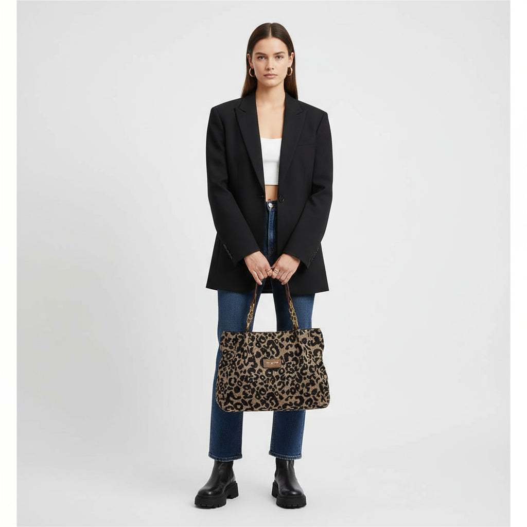 Sephira | Women's Casual Bag - Slouchy Canvas Hobo Shoulder Tote & Daily Crossbody Purse
