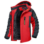 Zipari | Men's Jacket | Hooded with Multiple Pockets Red