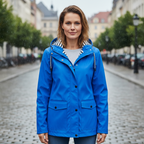 Women's Waterproof Hooded Raincoat