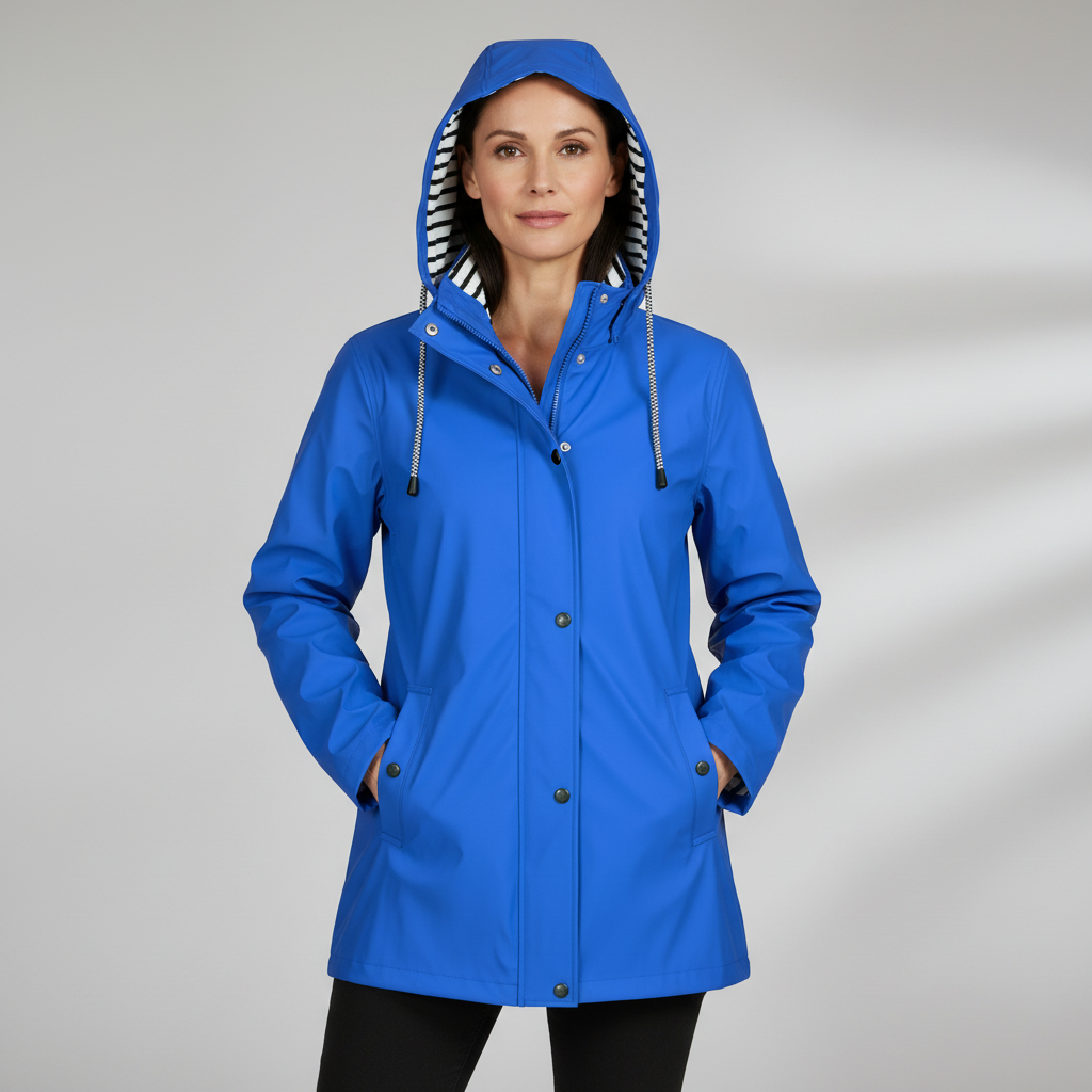 Women's Waterproof Hooded Raincoat