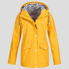 Women's Waterproof Hooded Raincoat Yellow